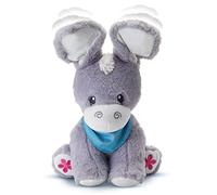 KiddoLab Peek-A-Boo Burro: Animal de peluche suave para bebés de 6 a 18 meses con orejas móviles, canciones, canciones y canciones de cuna