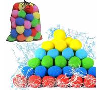 Kiddospace Reusable Water Sponge Balls, 2025 New Summer Reusable Water Sponge Balls, Soft & Quick Hydration, for Pool Parties, Backyard Games & Play (60PCS)