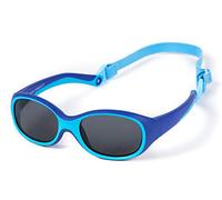 Kiddus Gafas de Sol Niño 2-4 Años - UV400 CAT3 100% Protección UVA UVB, Montura Irrompible Muy Flexible, Una Sola Pieza, Con Banda Ajustable, Ligeras y Sin BPA