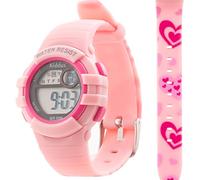 Kiddus Reloj Digital para niñas y niños. A Partir de 3 años. Pequeño. con cronómetro, Calendario, Despertador y luz. Resistente al Agua. Deportivo, Luminoso, de Pulsera, LED.