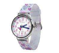 Kiddus Reloj Educativo Analógico para niño, niña. Aprende la Hora con Nuestro Fácil Sistema Time Teacher. Ejercicios incluídos. Mecanismo de Cuarzo