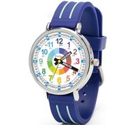 Kiddus Reloj Educativo Infantil para Niño y Niña a Partir de 5 Años, Sumergible 5ATM, Reloj Analógico para Aprender la Hora, Mecanismo Japonés