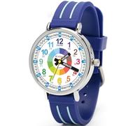 Kiddus Reloj Educativo Infantil para Niño y Niña a Partir de 5 Años, Sumergible 5ATM, Reloj Analógico para Aprender la Hora, Mecanismo Japonés