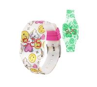 Kiddus Reloj LED Digital para niña o niño. Pulsera de Silicona Suave. Batería Japonesa reemplazable. Fácil de Leer y Aprender Las Horas. Efecto Fluorescente. KI10217 Unicornio