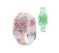 Kiddus Reloj LED Digital para niña o niño. Pulsera de Silicona Suave. Batería Japonesa reemplazable. Fácil de Leer y Aprender Las Horas. Efecto Fluorescente. KI10220 Arcoiris