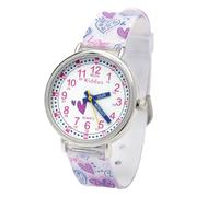 Kiddus Reloj Pedagógico para niñas y niños Aprende la Hora con Nuestro Sistema Time Teacher (Hearts NL)