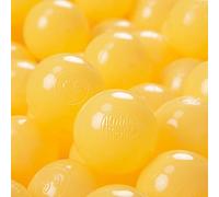 KiddyMoon 100 Bolas/6Cm Bolas Colores De Plástico para Piscina para Niños, Amarillo