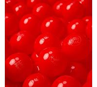 KiddyMoon 100 Bolas/6Cm Bolas Colores De Plástico para Piscina para Niños, Rojo