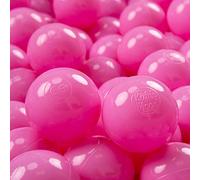 KiddyMoon 200 ∅ 7Cm Bolas Colores De Plástico para Piscina para Niños, Rosa