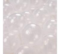 KiddyMoon 300 Bolas/6Cm Bolas Colores De Plástico para Piscina para Niños, Transparente