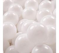 KiddyMoon 50 ∅ 7Cm Bolas Colores De Plástico para Piscina para Niños, Blanco