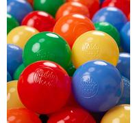 KiddyMoon 500 Bolas/6Cm Bolas Colores De Plástico para Piscina para Niños, Amarillo/Verde/Azul/Rojo/Naranja