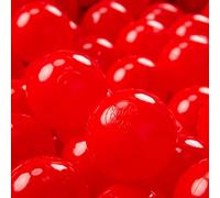 KiddyMoon 700 ∅ 7Cm Bolas Colores De Plástico para Piscina para Niños, Rojo