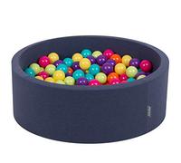 KiddyMoon 90X30cm/200 Bolas ∅ 7Cm Piscina De Bolas para Ninos Hecha En La UE, Azulmar:Verdeclr/Amarill/Turq/Naranj/Rosaos/Morado