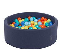 KiddyMoon 90X30cm/300 Bolas ∅ 7Cm Piscina De Bolas para Ninos Hecha En La UE, Azulmar:Verdeclr/Naranja/Turq/Azul/Azulclr/Amaril