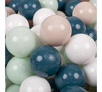 KiddyMoon Bolas Colores Pastel Color Only para Piscina Plástico Niños Infantil ∅ 7Cm Fabricado UE Sólo Color Pastel