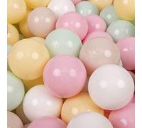 KiddyMoon Bolas Colores Pastel Color Only para Piscina Plástico Niños Infantil ∅ 7Cm Fabricado UE Sólo Color Pastel