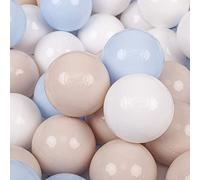 KiddyMoon Bolas Colores Pastel Color Only para Piscina Plástico Niños Infantil ∅ 7Cm Fabricado UE Sólo Color Pastel