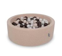 KiddyMoon Piscina De Bolas para Bebé con Funda De Peluche Teddy, Bolas Grandes De 7 Cm para Una Piscina Más Llena, Desde 8 Meses