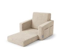 KiddyMoon Sillón Infantil Plegable de Espuma 2 en 1 Sofa para Niños y Niñas