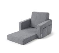 KiddyMoon Sillón Infantil Plegable de Espuma 2 en 1 Sofa para Niños y Niñas
