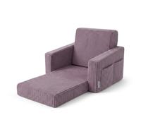 KiddyMoon Sillón Infantil Plegable de Espuma 2 en 1 Sofa para Niños y Niñas