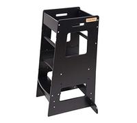 KiddyMoon Torre De Aprendizaje para Niños ST-003, Negro