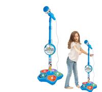 Kidi Super Star DJ - Micrófono para niños de Altura Ajustable de 100 cm con Soporte | Juguete Duradero para Cantar con Efectos Musicales para niños y niñas, Juego Interactivo de Karaoke