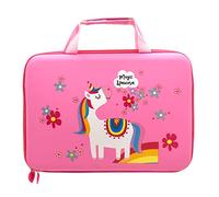 Kiditos Unicorn - Bolsa rígida multicapa para niñas y niños, Rosa, 1 count (pack of 1)