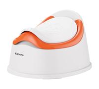 Kidiyana Orinal infantil con tapa, orinal para entrenamiento en casa y aseo de viaje, sin BPA, sin sustancias nocivas, antideslizante, con protección contra salpicaduras y maceta interior, color rojo