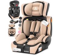 KIDIZ Asiento infantil para coche, grupo 1+2+3, 9-36 kg, cinturón de seguridad de 5 puntos, asiento de coche, reposacabezas ajustable
