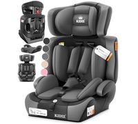 KIDIZ Asiento infantil para coche, grupo 1+2+3, 9-36 kg, cinturón de seguridad de 5 puntos, asiento para coche, asiento infantil, reposacabezas ajustable, elevador de asiento para 1 - 12 años, estable