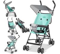 KIDIZ® Cochecito de la ciudad, cochecito para niños, plegable, 360° 4 pulgadas, incluye cubierta solar y lluvia, plegable, cinturón de seguridad de 5 puntos, a partir de 6 meses