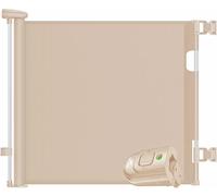 KIDIZ® Rejilla protectora para escaleras, extensible, 0 - 140 cm, rejilla de seguridad para niños para bebés y mascotas, rejilla de protección para escaleras y puertas, incluye anclaje al suelo y