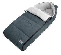 KIDIZ® Saco de bebé, saco de bebé de invierno con cremallera, saco de peluche, bolso, manta de bebé, cochecito lavable, con cabecera con cremallera, apto para todos los cochecitos, mezclilla gris