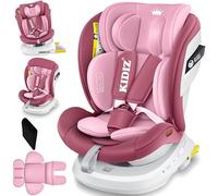 KIDIZ® Silla de coche para bebés Isofix Top Tether 360° giratoria, grupo 0/1/2/3 desde el nacimiento 0-36 kg, con toldo, arnés de 5 puntos, ajuste del reposacabezas ECE R129