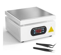 Kidken Placa Calefactora Eléctrica Estación de Precalentamiento 200X200MM Placa Calefactora de Soldadura 700W Digital LCD Placa Calefactora Electrónica Estación de Precalentamiento 0-400℃ Ajustable