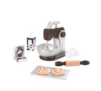 KidKraft Amasadora Repostería de Juguete de Madera Espresso con Galletas, Set de Cocina y Pastelería de Juguete con Accesorios, Electrodomésticos Cocina para Jugar, Juguetes niños 3+ años (63370)