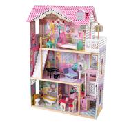 KidKraft Annabelle Casa de muecas de madera | Casa grande XXL, 3 plantas, 17 accesorios, muebles y ascensor incluidos | Juegos de rol | Dimensiones totales: 82,8 x 40,64 x 120,65 cm