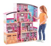 KidKraft Casa de muñecas de Madera Shimmer Mansion con Muebles y Accesorios, Casita de Juguete con Gato, Ascensor y Piscina para muñecas de 30 cm, Juguetes niños y niñas Desde 3 años (65949)