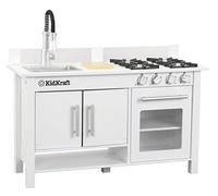 KidKraft Cocina de Juguete de Madera Work Station de Pequeños Cocineros para niños, Cocinita Infantil con pequeña Tabla de Cortar incluida, Juguetes niños 3+ años (53407)