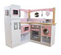 KidKraft Cocina de Juguete Grande Gourmet de Madera con teléfono de Juguete y Accesorios, Set Utensilios de Cocina Infantil, Juguetes niños 3+ años (53185)