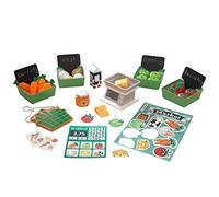 KidKraft Juego de Comida de Juguete para Mercado con Frutas, Verduras y Otras Delicias, Accesorios de Cocina o Supermercado Infantil, Juguetes de Alimentos para niños 3+ años (53540)