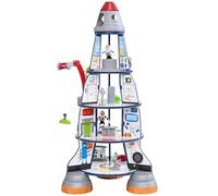 KidKraft Juego de Nave Espacial de Madera de Juguete, Set de Cohete y Estación Espacial con Grúa y Figuras de Astronautas y Extraterrestres, Juguetes niños y niñas 3+ años (63443)