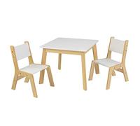 KidKraft Juego Infantil Moderno de Mesa y 2 sillas de Madera, Mesa y Silla Infantil, Muebles para Salas de Juego y Dormitorio de niños (27025)