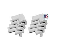 Kidkusion 8 Cojines Protectores de Esquina, Color Gris Pardo