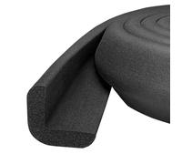 Kidkusion Cojín de borde de 24 pies, negro