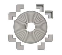 Kidkusion Cojín de mesa, borde de 20 pies + 8 esquinas, gris pardo, XL