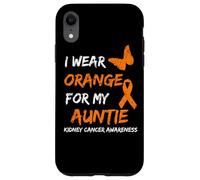 Kidney Cancer I Wear Orange For My Auntie Ribbon Carcasa para iPhone XR
