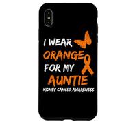 Kidney Cancer I Wear Orange For My Auntie Ribbon Carcasa para iPhone XS Max
